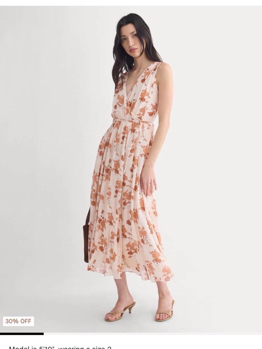 Everlane MAXI DRESS IN SILK GEORGETTE sz2